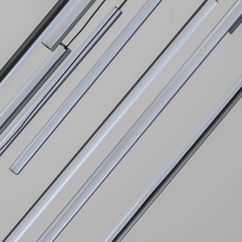 8/12/18-Light Dimmable Integrated LED Chandelier Linear Kitchen Island Light