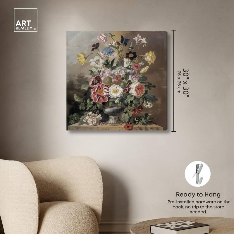 Classical Dream Vase Canvas by Art Remedy, Gallery Wrapped