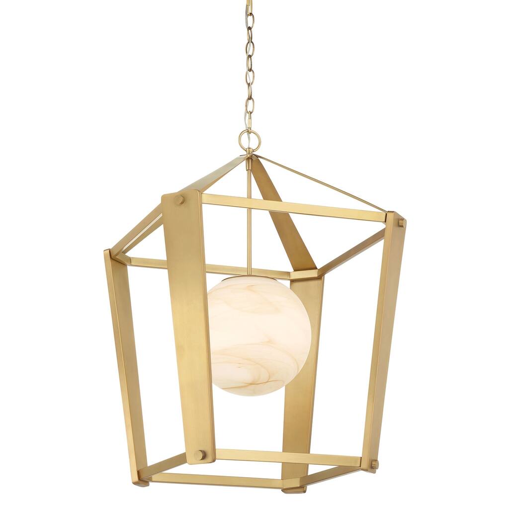 Minka Lavery 3785 Shimmer 21" Wide Pendant with Etched Opal Glass