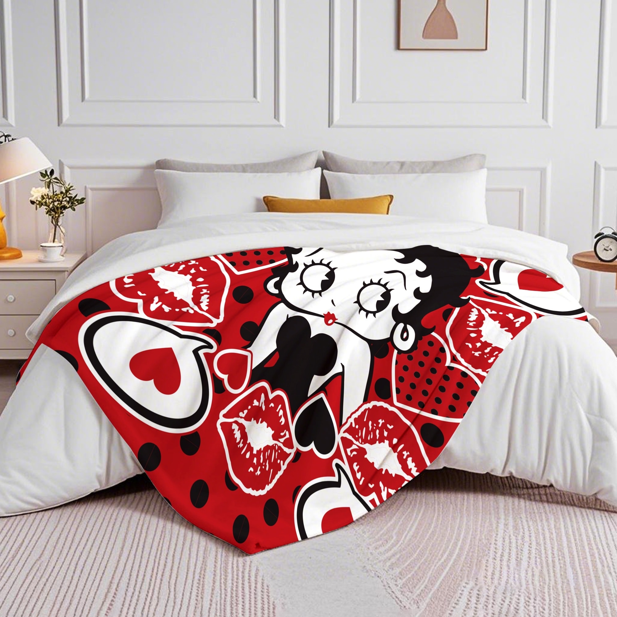 Betty Boop Super Soft Fleece Plush Throw Blanket for Couch - Picture 33 of 374