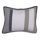 preview thumbnail 3 of 3, Nautica Tideway Neutral Stripe Cotton Reversible Quilt