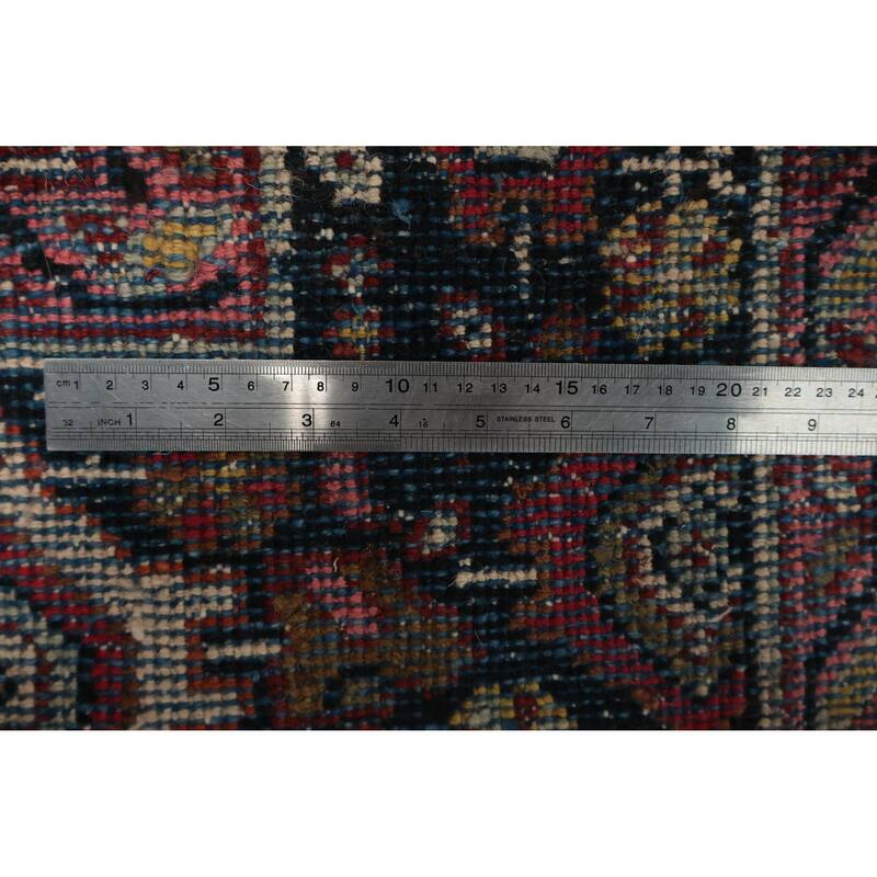 Hand Knotted Oriental 100% Wool Carpet Traditional Floral Oranges & Rust Mahal Area Rug - 12' 0'' X 10' 3''