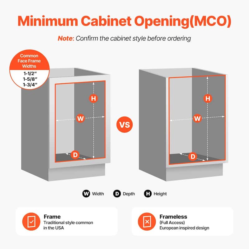 Under Cabinet Pullout Trash Bin with Soft Close System and Dual Bins