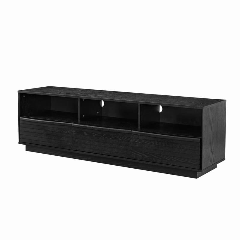 Mid-Century Modern 63" TV Stand for TVs up to 75", Farmhouse Media Console Entertainment Cabinet for Living Room