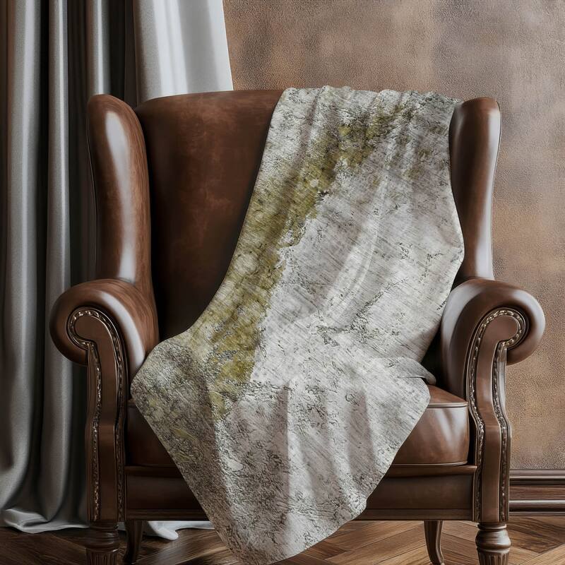 Premium Machine Washable Abstract Ombre Sherpa Throw Blanket
