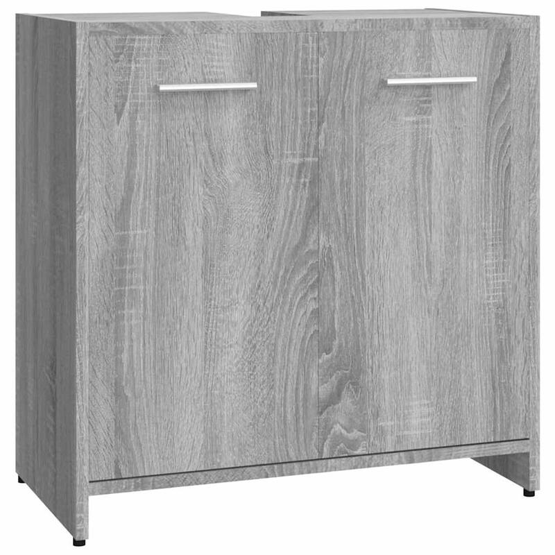vidaXL Bathroom Cabinet Gray Sonoma 23.6"x13"x23.6" Engineered Wood - 23.6" x 13" x 23.6"