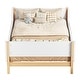 preview thumbnail 13 of 12, Twin Size Platform Bed with Bed-end Storage Book Rack
