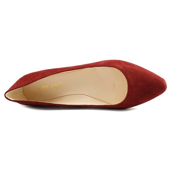 nine west red flats