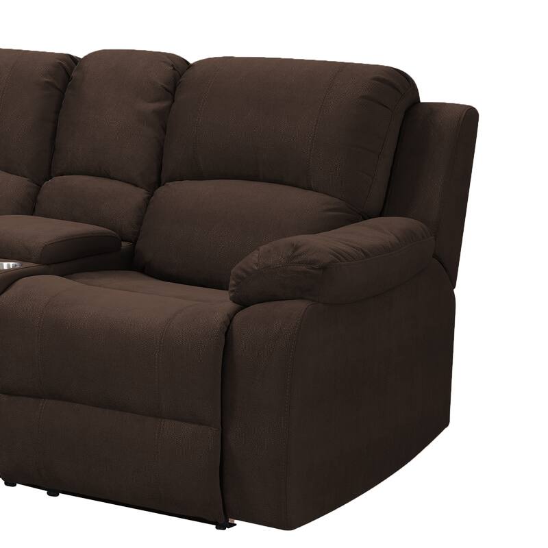 Tracey Transitional Loveseat with Storage Console