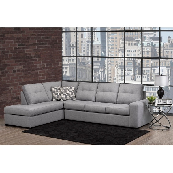 Tufted sectional shop sofa with chaise