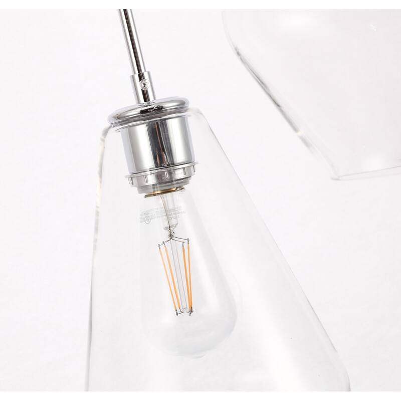 Gerald 3-light Modern Elongated Glass Hanging Pendant