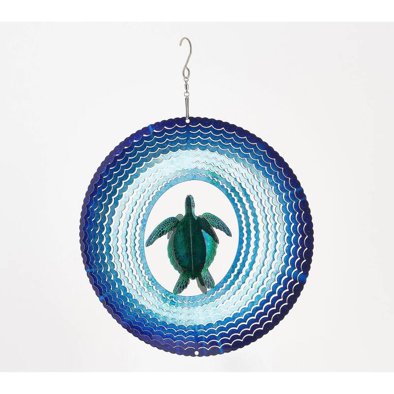 10 in. 3D Illusion Spinner - Sea Turtle