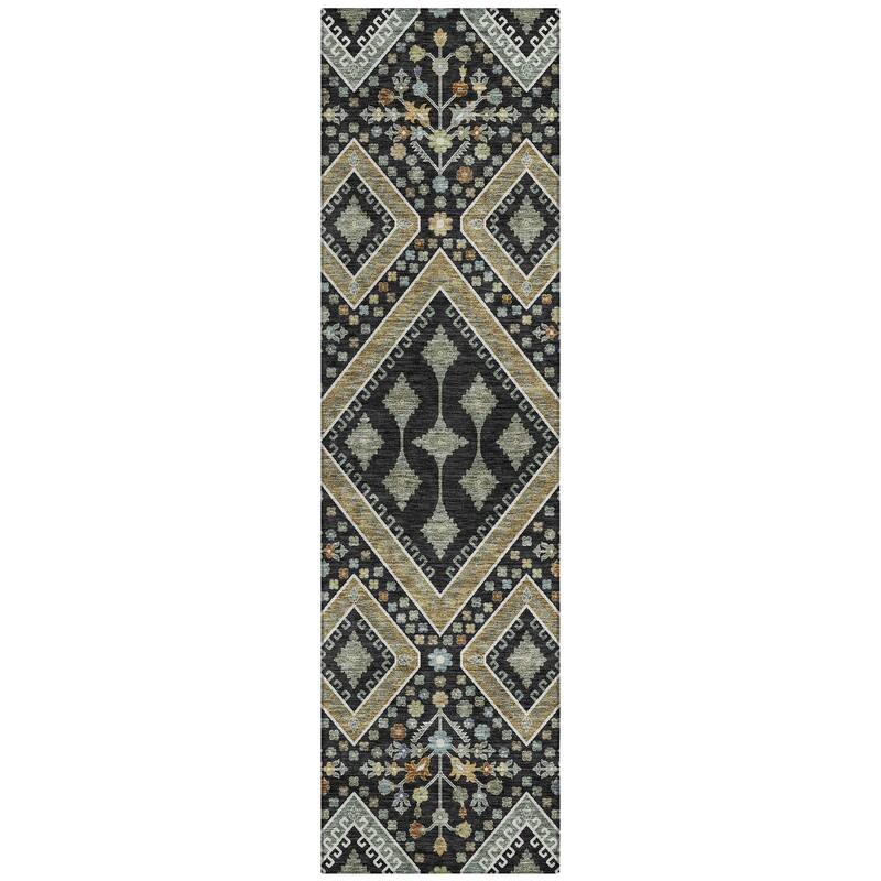 Machine Washable Indoor/ Outdoor Boho Milli Chantille Rug