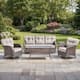 Option Brown Wicker & Beige cushion