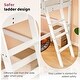 preview thumbnail 15 of 14, Loft Bed with Slide, Twin, Space Saving Kids Low Loft Bed with Guardrail and Ladder
