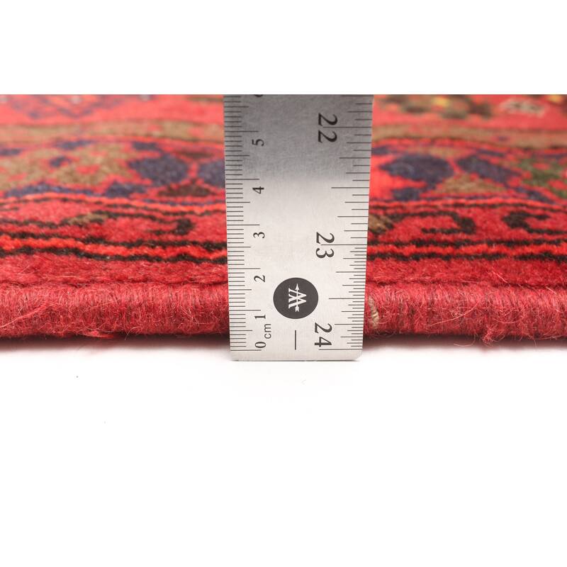 ECARPETGALLERY Hand-knotted Andelz Red Wool Rug - 4'1 x 6'3