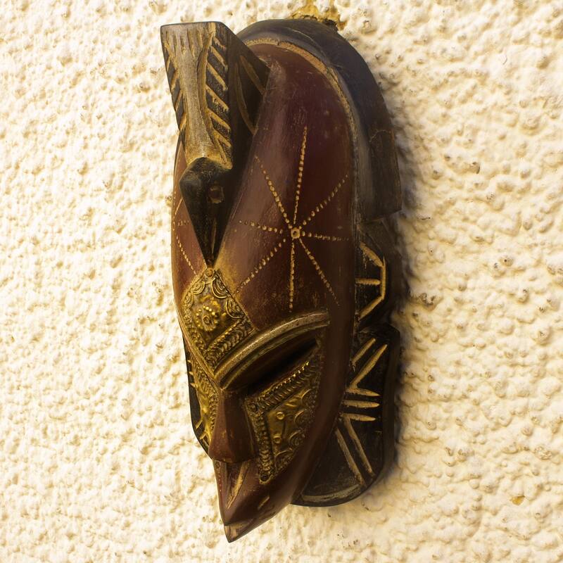 Novica Handmade Behold African Wood Mask