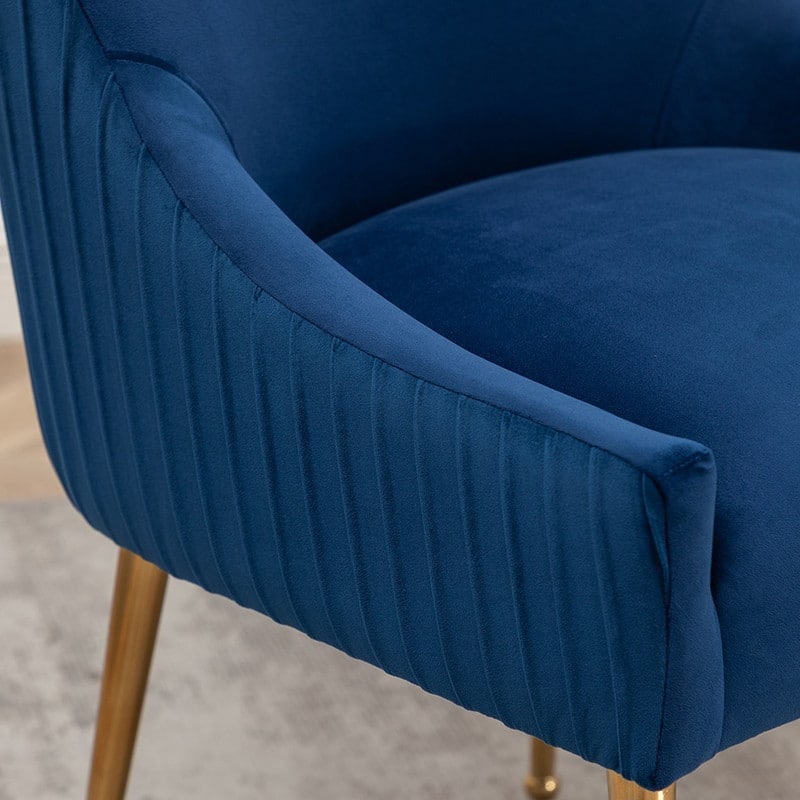 SEYNAR Modern Glam Velvet Dining Chair Set of 8 for Dining Room, Tufted Vanity Chair for Living Room (no table)