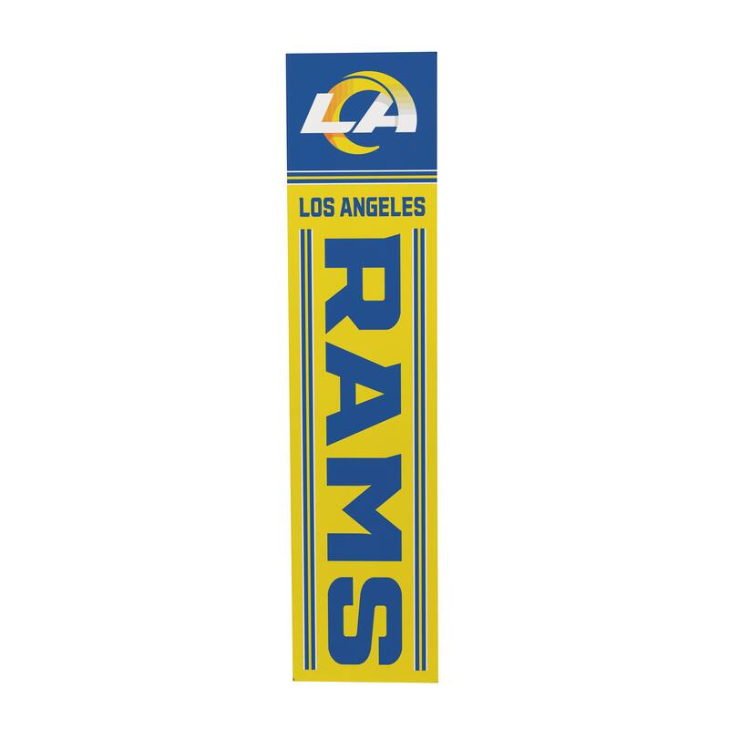 47" Double Sided Seasonal Porch Leaner, Los Angeles Rams - 47" x 11.25"