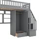 preview thumbnail 45 of 52, Loft Bed with Bookshelf,Drawers,Desk,and Wardrobe