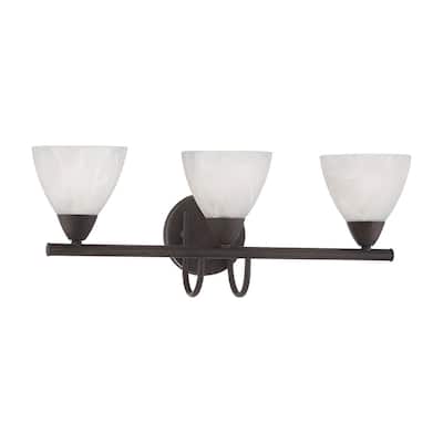 Tia 3-Light Wall Lamp in Painted Bronze