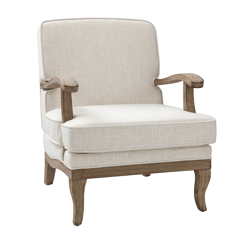 Rinaldo Farmhouse Polyester Armchair with Comfortable Backrest and Cushion by HULALA HOME