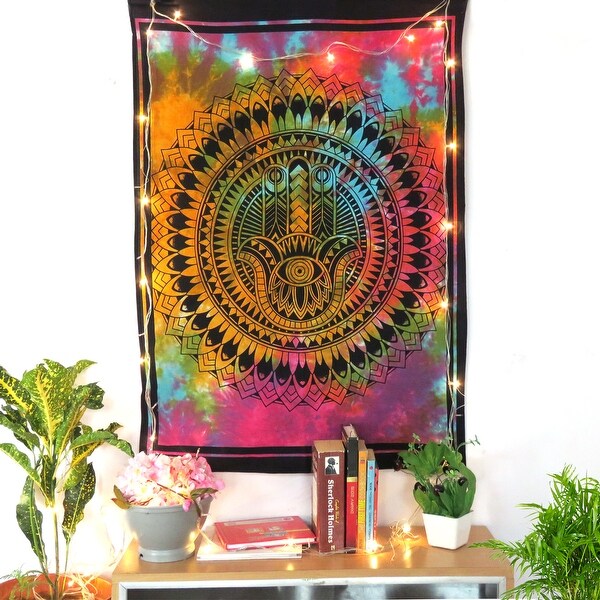 Indian Mandala Cotton Handmade Wall Hanging Bohemian Home Decor Poster Tapestry 