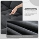 preview thumbnail 5 of 55, Roomfitters 100 x 59" Modern Convertible L-Shaped Sectional Sofa with Free Pillows, 4-Seat Suede Velvet Sleeper Sofa