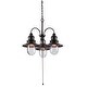 preview thumbnail 5 of 3, Visp Oil Rubbed Bronze Finish with Copper Highlight 3 Light Outdoor Chandelier