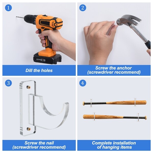 Baseball bat online wall mount