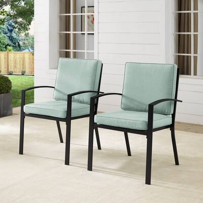 Crosley Kaplan 2Pc Outdoor Dining Chair Set - 24.75"W x 24.75"D x 37"H