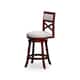 Option Cherry Finish/Beige Fabric