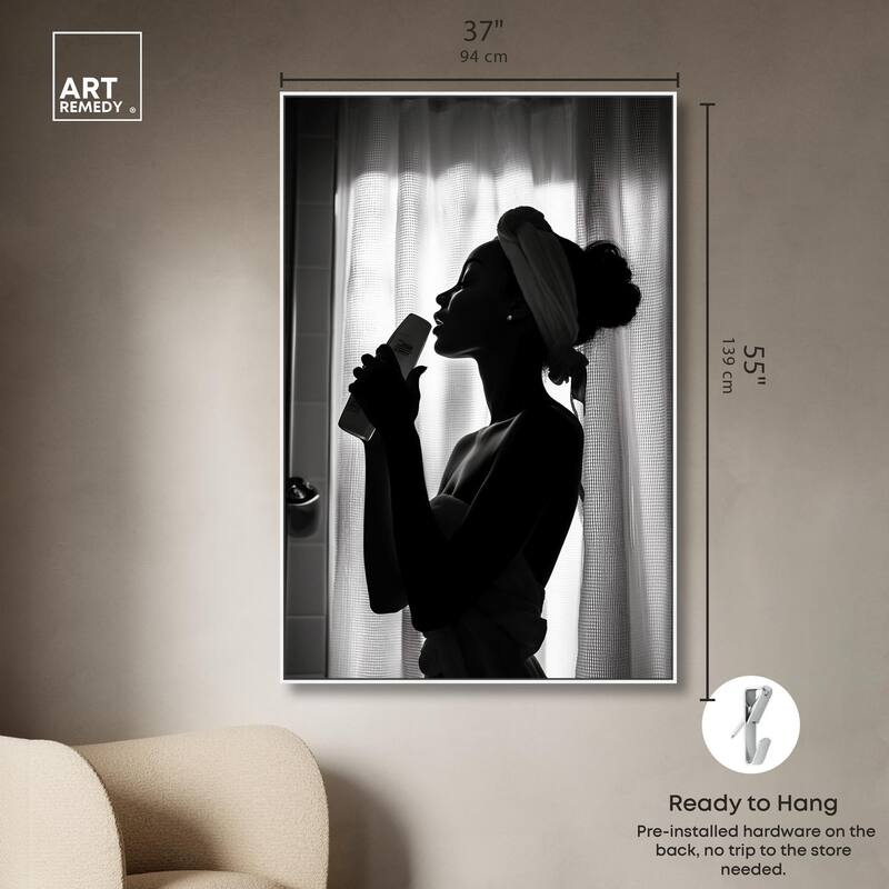 Bathroom Jam Session Canvas by Art Remedy