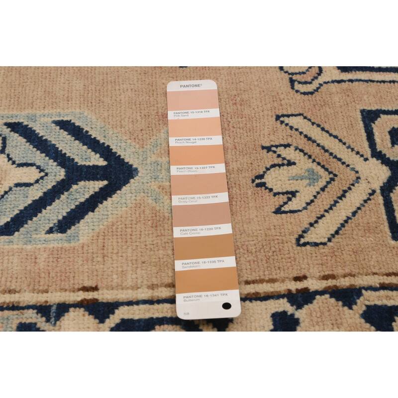 ECARPETGALLERY Hand-knotted Finest Ghazni Tan Wool Rug - 6'10 x 11'4
