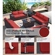preview thumbnail 29 of 125, Kullavik 13 Pieces Outdoor Patio Furniture Set with Fire Pit Table w/ Wide Armrests