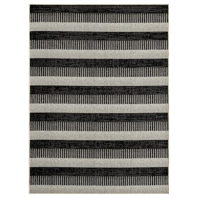 Nicole Miller New York Patio Country Charlotte Modern Stripe Indoor/Outdoor Area Rug