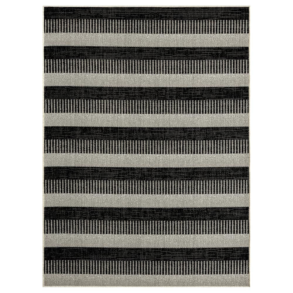Nicole Miller New York Patio Country Charlotte Modern Stripe Indoor/Outdoor Area Rug