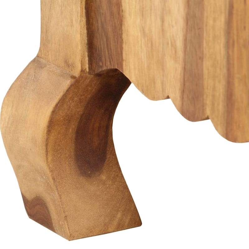 vidaXL TV Stand 45.3"x11.8"x16.5" Solid Wood
