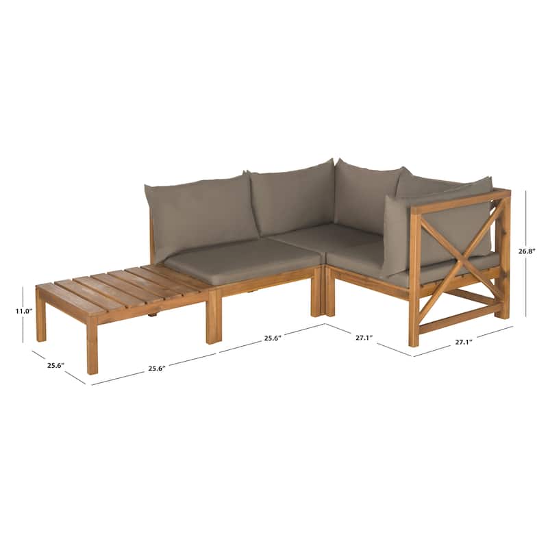 SAFAVIEH Outdoor Pietra Modular Sectional - 27W x 27D x 27H