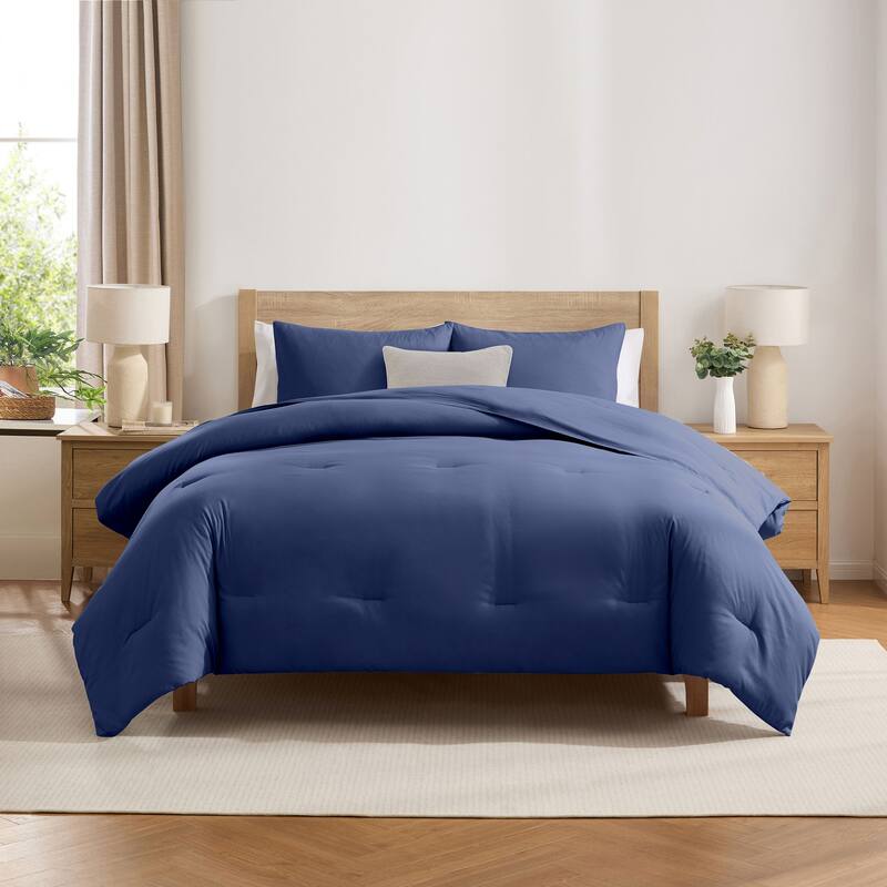 Empyrean Modern Reversible Comforter - Majestic Blue - King
