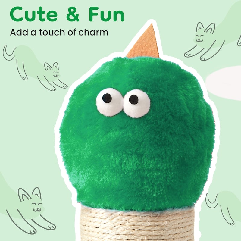 22" Monster-Shaped Cat Scratching Post