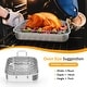 preview thumbnail 5 of 8, Roasting Pan 15.6" with V-Shaped Rack Non-Stick Heavy-Duty Steel