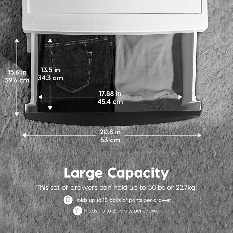 4 Drawer Wide Storage Drawer