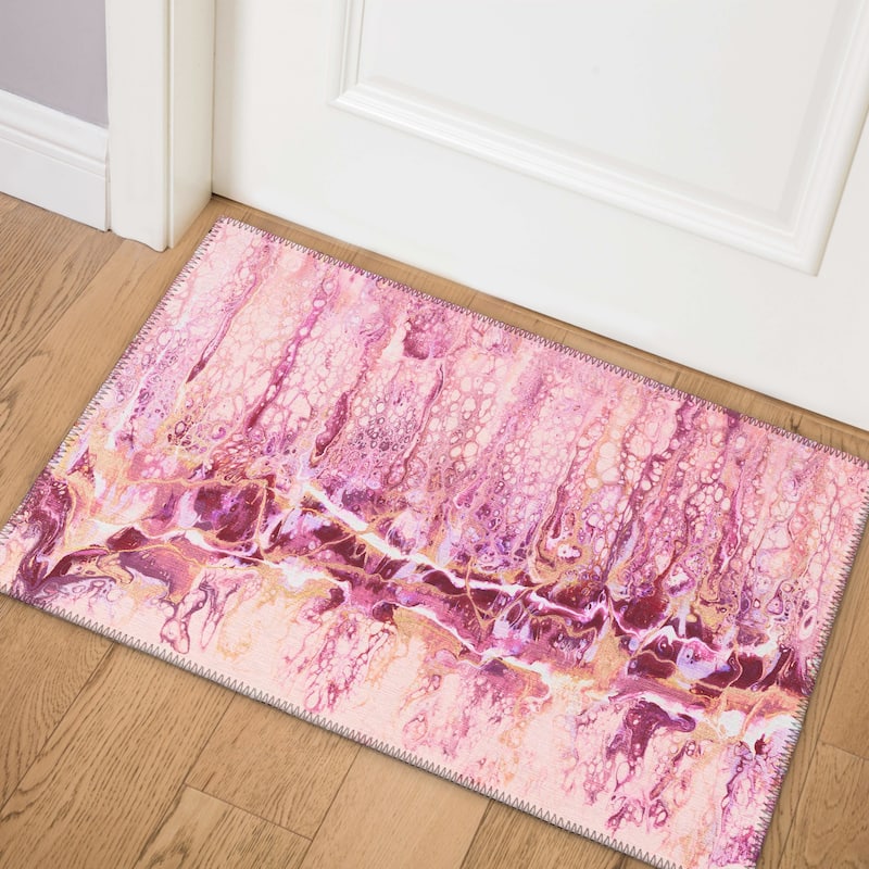 Indoor/ Outdoor Addison Karina Abstract Washable Area Rug - 1'8" x 2'6"