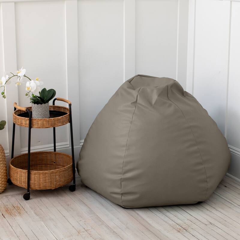 Atrium Collection Pazi Pod - Designer Foam Bean Bag Chair for Home Theaters, Offices, Schools & Reception - Faux Leather