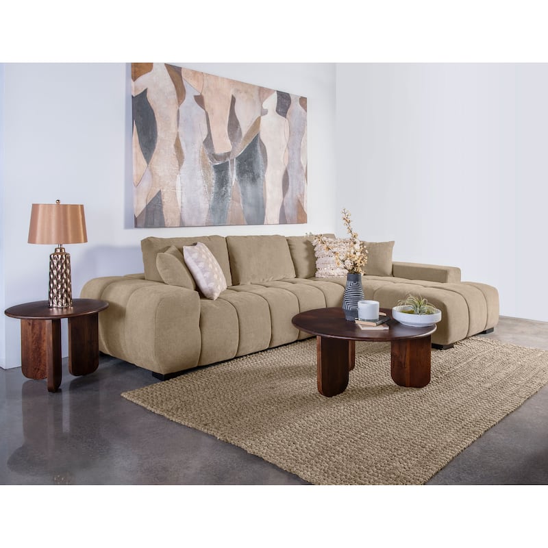Octavia Upholstered Sectional Chaise Sofa - 119.25" x 79.5" x 35.5"