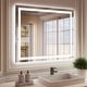 preview thumbnail 48 of 61, LED Bathroom Vanity Mirror Wall Mounted with Double Light Strip, 3-Color Dimmable, Anti-Fog, HD Tempered Glass, UL-Listed, ETL