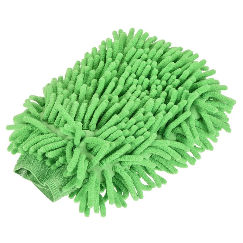 Microfiber Soft Wash Mitten Double Sided Dusting Glove for Cleaning