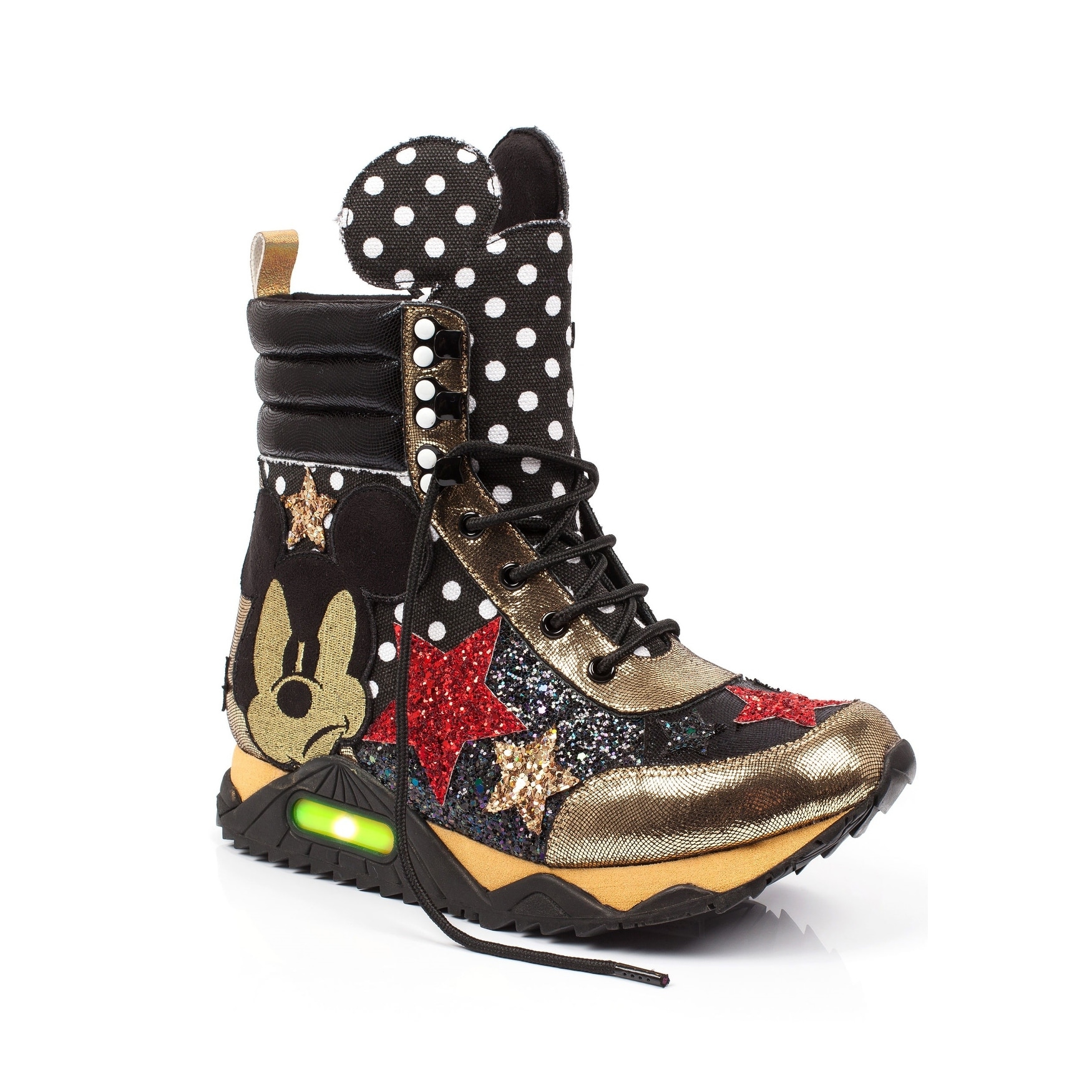 Shop Irregular Choice Disney Mickey Gosh High Top Sneakers