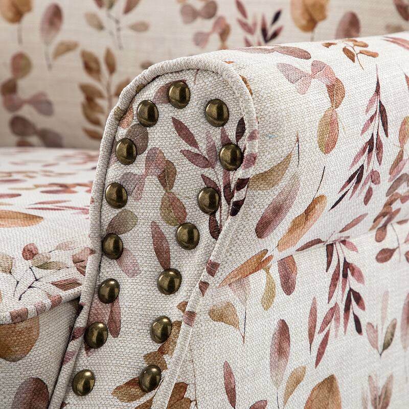 Nyctelius Nailhead Trim Traditional Accent Armchair with Rolled Arms by HULALA HOME